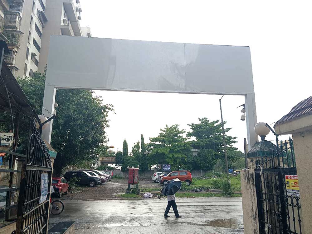 Building Led Sign Board Back